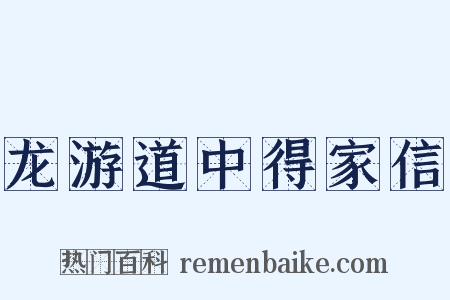 龙游道中得家信是什么意思的图片